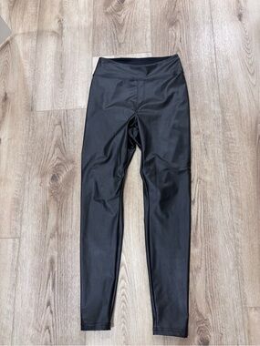 Black Faux Leather Leggings